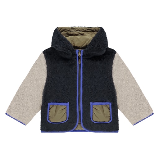 Babyface | Jas Boys Baby Teddy Jacket Reversible Army