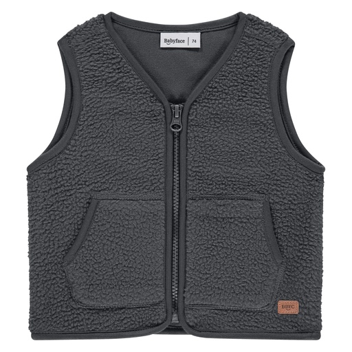 Babyface | Gilet Boys Baby Sleeveless Cardigan Antra