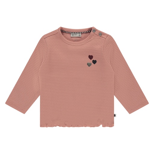Babyface | T-shirt Girls Baby T-shirt Longsleeve Salmon
