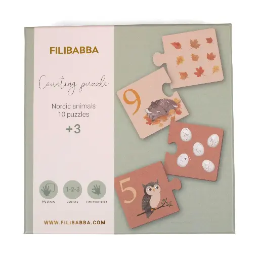 [557622] Filibabba | Puzzels “Leren tellen” Dieren  