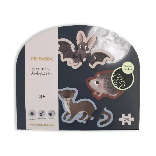 [557631] Filibabba | Puzzel Bosvrienden Glow In The Dark 