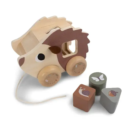 [557660] Filibabba | Sorteervormen Egel met Trekkoord Hout
