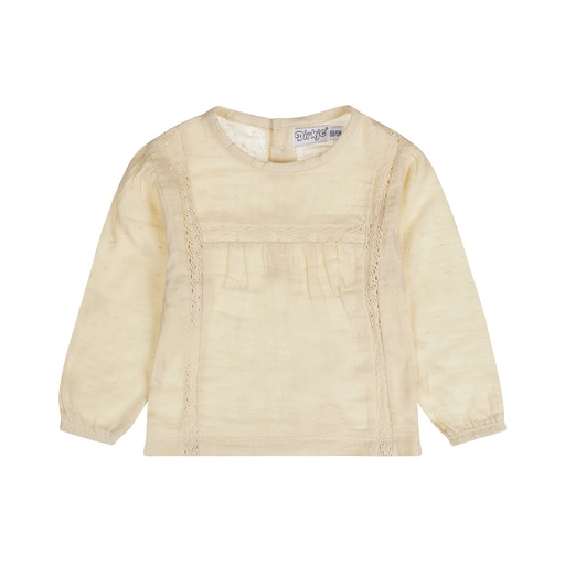 Dirkje | Blouse Girls Pretty Fall Longsleeve Loose Fit Off White