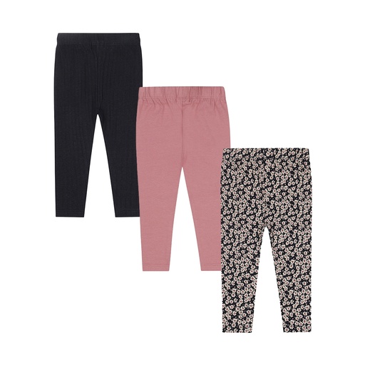 Dirkje | Legging Girls Amour Leggings Navy/Mauve 3-pack