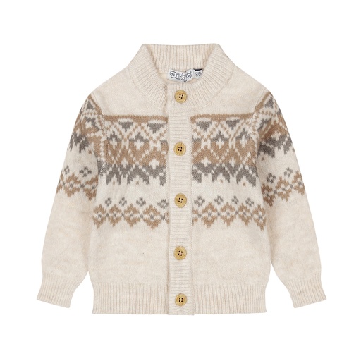 Dirkje | Gilet Boys Safari Friends Cardigan Pebble