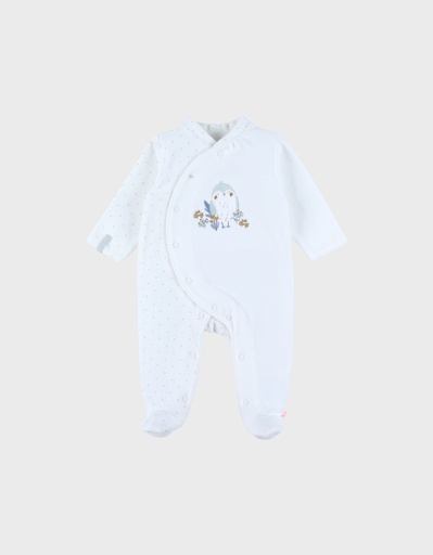 Noukies | Pyjama Lovely Bird Fluweel Uil 