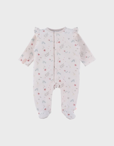 Noukies | Pyjama Romantic Flowers Fluweel All Over Bloemen