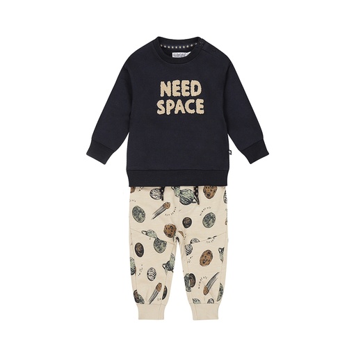Dirkje | Outfit Boys Space Babysuit Navy 2-delig