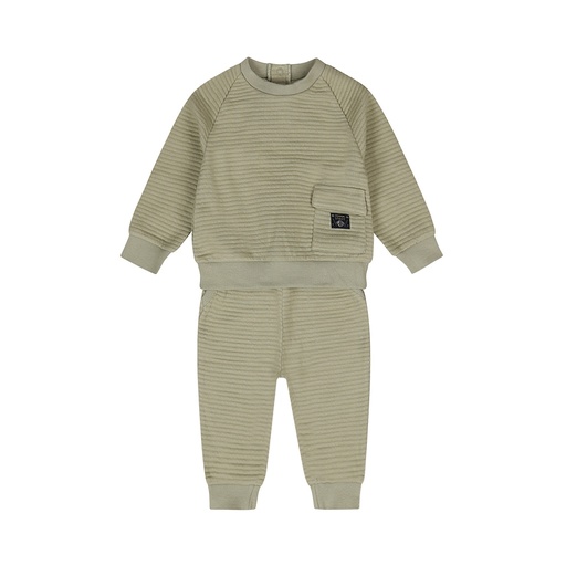 Dirkje | Outfit Boys Space Babysuit Light Green