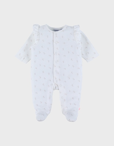 Noukies | Pyjama Newborn Fluweel Wit