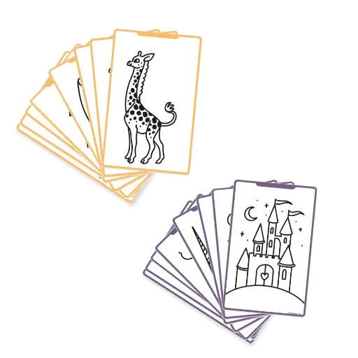 [558773] Kidywolf | Navulling Kidydraw Mini Er Was Eens en Dieren