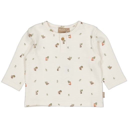 Quapi | T-shirt Boys Kenley Allover Green Sketch