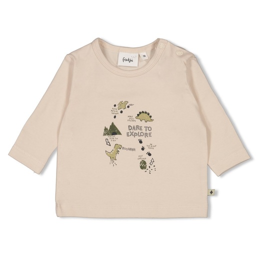 Feetje | T-shirt Rawrsome Longsleeve Off White