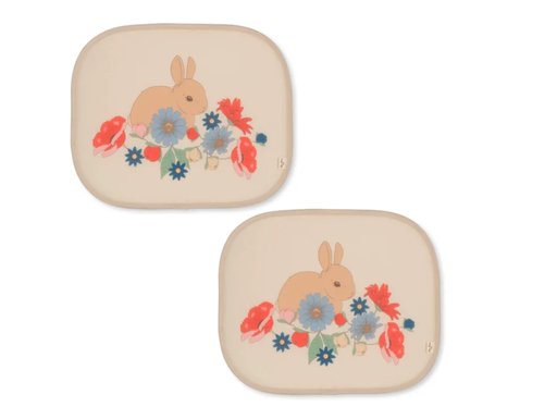 [461569] Konges Slojd | Zonnescherm Car Sunshade Bunny Tokki 2-pack