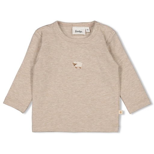 Feetje | T-shirt Sleepy Sheepy Longsleeve Taupe Melange