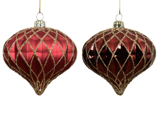 [560056] Kaemingk | Hangfiguur Polystyreen Mix Ui Ossenbloed Ø8cm