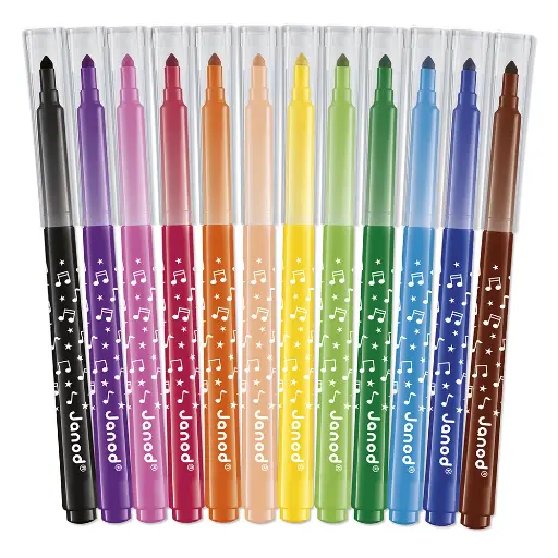[560092] Janod | Stiften Duurzame Viltstiften 12-pack
