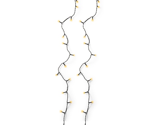 [560121] Lumineo | Verlichting LED Basic Lights In/Outdoor 480 Leds Klasiek Warm Snoer Zwart 36m +5m Aanloopsnoer Dimmer IP44 Adapter
