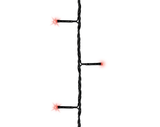 [560125] Kaemingk | Verlichting LED Basic Twinkle In/Outdoor 240 Leds Rood Snoer Zwart 18m +5m Aanloopsnoer 8 Functies IP44 Adapter