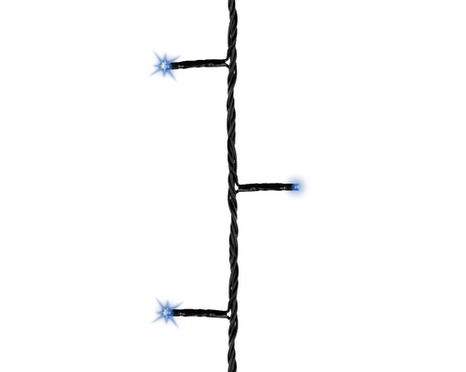 [560128] Kaemingk | Verlichting LED Basic Twinkle In/Outdoor 240 Leds Blauw Snoer Zwart 18m +5m Aanloopsnoer 8 Functies IP44 Adapter