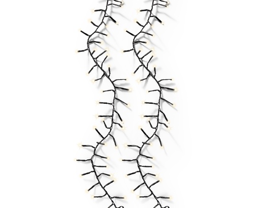 [560209] Lumineo | Verlichting Excellent Twinkle In/Outdoor 2208 Leds Warm Wit Snoer Zwart 35m + 5m Aanloopsnoer 8 Functies