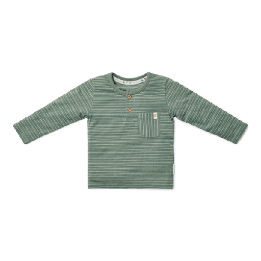 Little Dutch | T-shirt Boys Forest Friends Longsleeve Forest Green Stripe