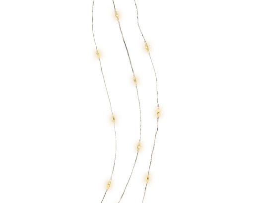 [560341] Lumineo | Verlichting String Lights Micro Indoor 100 Leds Warm Wit Snoer 5m Batterij (niet inbegrepen)