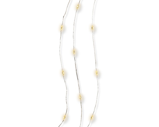 [560346] Lumineo | Verlichting String Lights Micro Indoor 20 Leds Warm Wit Snoer 1m Batterij (niet inbegrepen)