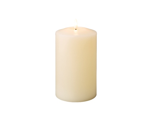 [560526] Lumineo | Kaars Led Kerkkaars Wax Indoor Wit Batterij (niet inbegrepen)