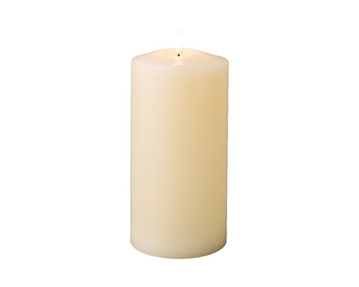 [560527] Lumineo | Kaars Led Kerkkaars Wax Indoor Wit Batterij (niet inbegrepen)