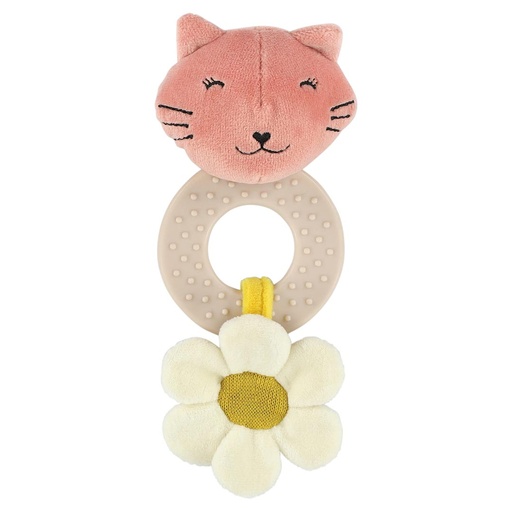 [560571] Trixie | Bijtring Mrs. Cat Grijp en Bijtspeelgoed Roze 6x3,5x20cm