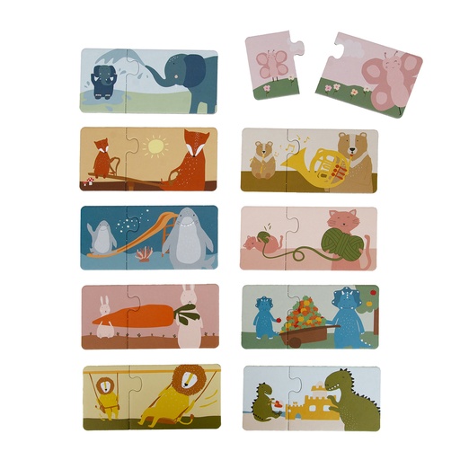 [560622] Trixie | Puzzeldoos Dieren Matchen 10 Duo Puzzels