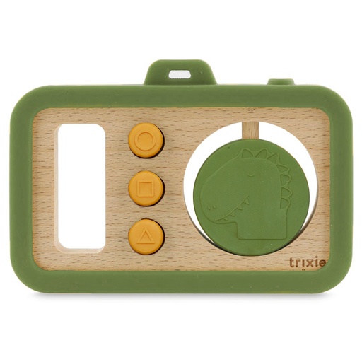 [560658] Trixie | Camera Mr. Dino Hout/Siliconen Groen
