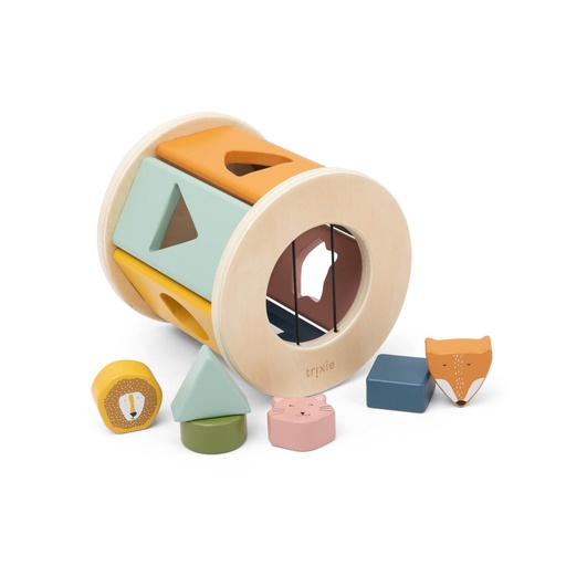 [560788] Trixie | Vormenstoof Rolling Shape Sorter Hout