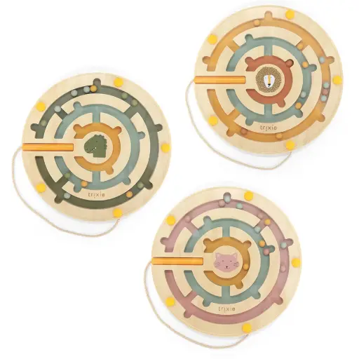Trixie | Educatief Speelgoed Magnetisch Doolhof Assortiment Lion/Cat/Dino