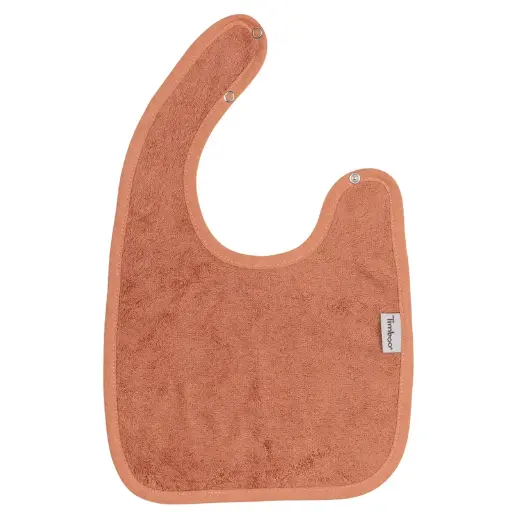 [560910] Timboo | Slabbetje Drukknopensluiting Bamboe Sunrise Orange 26x38cm