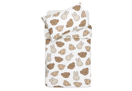 [560931] Jollein | Dekbedovertrek Miffy and Friends met Sloop 100x140cm