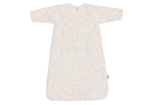 [561061] Jollein | Slaapzak Elephant Tales Afritsbare Mouwen 2.5/3.5TOG Ecru 90cm