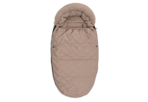 [561188] Jollein | Voetenzak Buggy/Kinderwagen Embossed Milky Coffee Bruin
