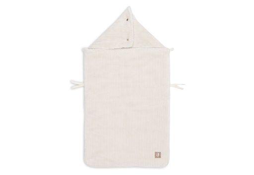 [561203] Jollein | Voetenzak Cloudy Rib Oatmeal Group 0+ 3/5punts Gordel Ecru