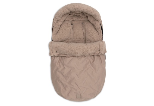 [561216] Jollein | Voetenzak Embossed Milky Coffee Group 0+ 3/5punts Gordel