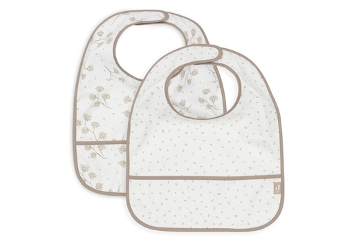 [561249] Jollein | Slabbetje Leafy Dreams Waterproof Velcrosluiting   2-pack