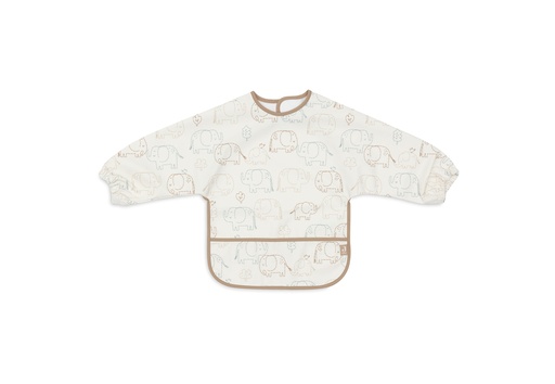 [561257] Jollein | Slabbetje Elephant Tales met Mouwen Waterproof