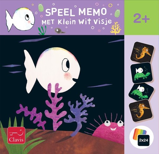 [561409] Clavis | Gezelschapsspel Klein Wit Visje Memospel 