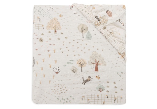 [561437] Jollein | Hoeslaken Tiny Park Jersey 40/50x80/90cm