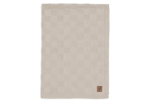 [561465] Jollein | Deken Ledikant Box Knit Warm Sand Zand 100x150cm