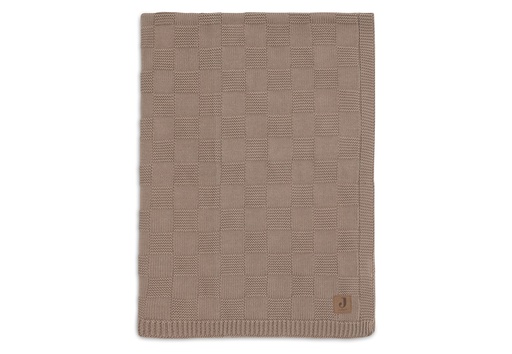 [561466] Jollein | Deken Ledikant Box Knit Milky Coffee Bruin 100x150cm