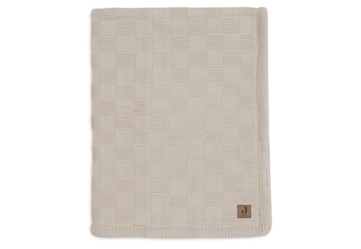 [561472] Jolllein | Deken Wieg Box Knit Warm Sand/Velvet 75x100cm