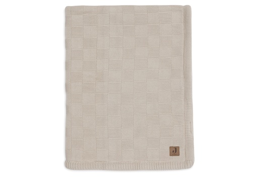 [561476] Jollein | Deken Ledikant Box Knit Warm Sand/Velvet 100x150cm
