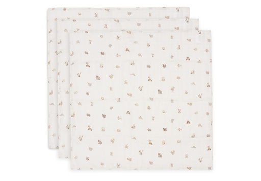 [561488] Jollein | Tetra Doek Animal Friends 70x70cm 3-pack